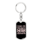 Forget The Firetruck Firefighter Keychain Stainless Steel or 18k Gold Dog Tag Keyring-Express Your Love Gifts