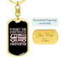 Forget The Firetruck Firefighter Keychain Stainless Steel or 18k Gold Dog Tag Keyring-Express Your Love Gifts