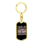 Forget The Firetruck Firefighter Keychain Stainless Steel or 18k Gold Dog Tag Keyring-Express Your Love Gifts