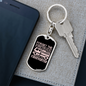 Forget The Firetruck Firefighter Keychain Stainless Steel or 18k Gold Dog Tag Keyring-Express Your Love Gifts
