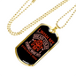 Forget What My Eyes Firefighter Gift Stainless Steel or 18k Gold Dog Tag 24" Chain-Express Your Love Gifts