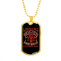 Forget What My Eyes Firefighter Gift Stainless Steel or 18k Gold Dog Tag 24" Chain-Express Your Love Gifts