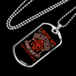 Forget What My Eyes Firefighter Gift Stainless Steel or 18k Gold Dog Tag 24" Chain-Express Your Love Gifts