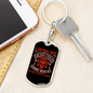 Forget What My Eyes Saw Firefighter Keychain Stainless Steel or 18k Gold Dog Tag Keyring-Express Your Love Gifts