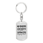 Forgiving Heart Keychain Stainless Steel or 18k Gold Dog Tag Keyring-Express Your Love Gifts