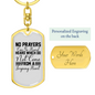Forgiving Heart Keychain Stainless Steel or 18k Gold Dog Tag Keyring-Express Your Love Gifts