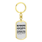 Forgiving Heart Keychain Stainless Steel or 18k Gold Dog Tag Keyring-Express Your Love Gifts