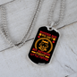 Forgot Little Puppies Necklace Stainless Steel or 18k Gold Dog Tag 24" Chain-Express Your Love Gifts