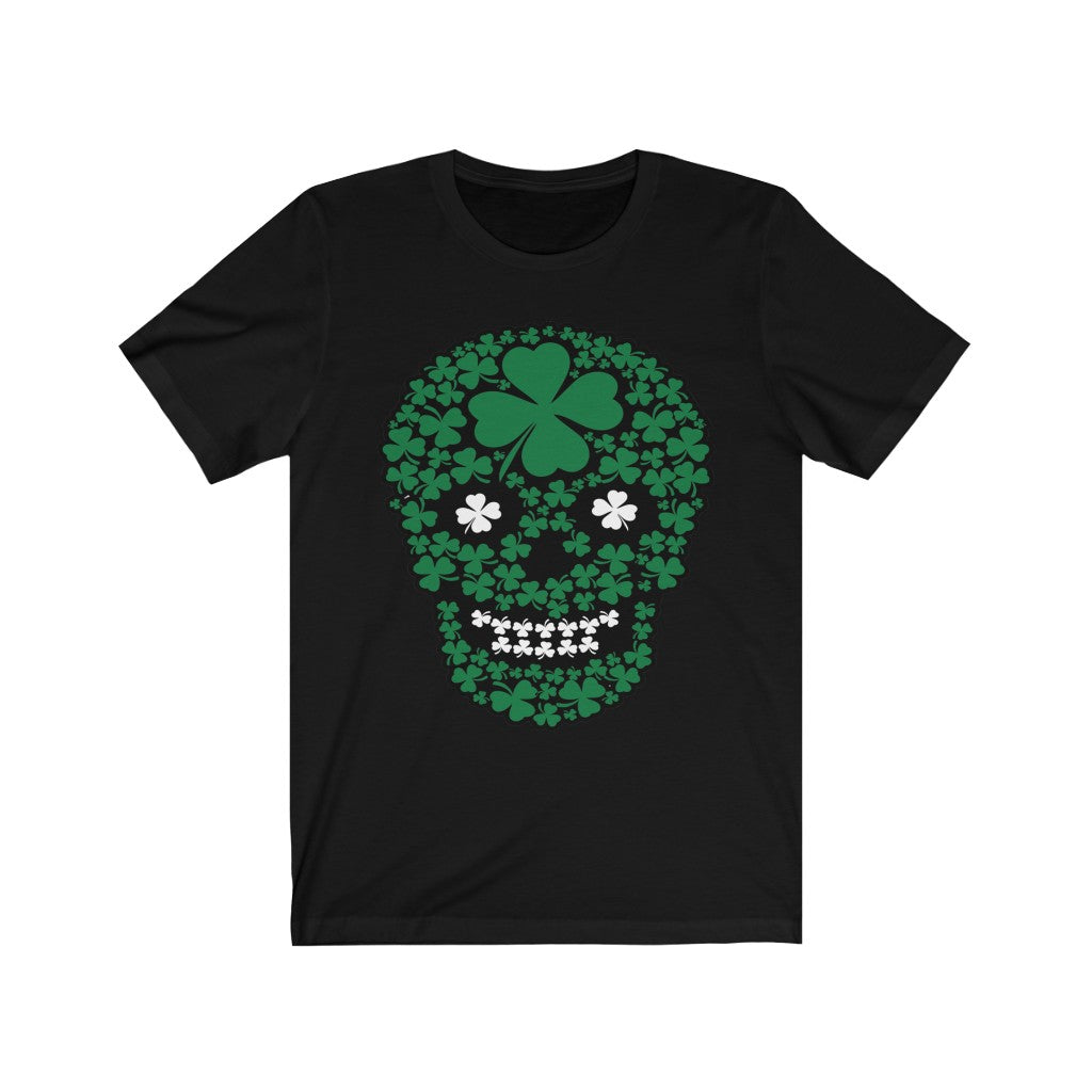 Four Leaf Clover Irish Sugar Skull T-Shirt-Express Your Love Gifts