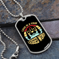 Four Legged Word Necklace Stainless Steel or 18k Gold Dog Tag 24" Chain-Express Your Love Gifts