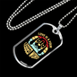 Four Legged Word Necklace Stainless Steel or 18k Gold Dog Tag 24" Chain-Express Your Love Gifts