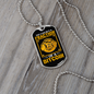 Fraction of a Bitcoin Crypto Necklace Stainless Steel or 18k Gold Dog Tag 24" Chain-Express Your Love Gifts