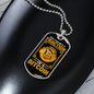 Fraction of a Bitcoin Crypto Necklace Stainless Steel or 18k Gold Dog Tag 24" Chain-Express Your Love Gifts