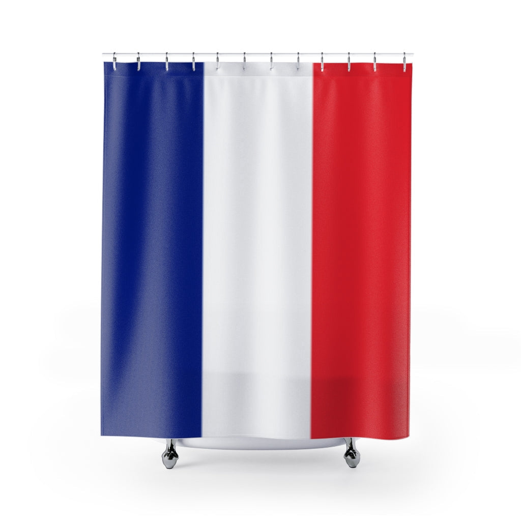 France Flag Stylish Design 71" x 74" Elegant Waterproof Shower Curtain for a Spa-like Bathroom Paradise Exceptional Craftsmanship-Express Your Love Gifts