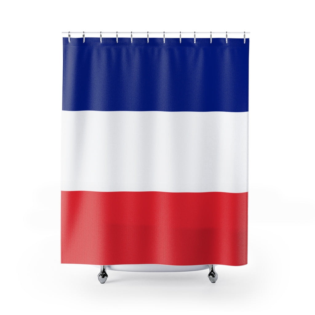 France Flag Stylish Design 71" x 74" Elegant Waterproof Shower Curtain for a Spa-like Bathroom Paradise Exceptional Craftsmanship-Express Your Love Gifts