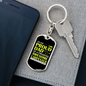 Freaking Awesome Carpenter Daughter Swivel Keychain Woodworker Dog Tag Stainless Steel or 18k Gold-Express Your Love Gifts
