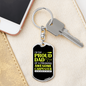 Freaking Awesome Carpenter Daughter Swivel Keychain Woodworker Dog Tag Stainless Steel or 18k Gold-Express Your Love Gifts