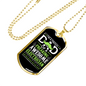 Freaking Awesome Electrician Necklace Stainless Steel or 18k Gold Dog Tag 24" Chain-Express Your Love Gifts