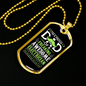 Freaking Awesome Electrician Necklace Stainless Steel or 18k Gold Dog Tag 24" Chain-Express Your Love Gifts