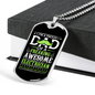 Freaking Awesome Electrician Necklace Stainless Steel or 18k Gold Dog Tag 24" Chain-Express Your Love Gifts