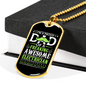 Freaking Awesome Electrician Necklace Stainless Steel or 18k Gold Dog Tag 24" Chain-Express Your Love Gifts