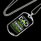Freaking Awesome Electrician Necklace Stainless Steel or 18k Gold Dog Tag 24" Chain-Express Your Love Gifts