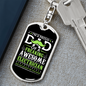 Freaking Awesome Electrician Swivel Keychain Dog Tag Stainless Steel or 18k Gold-Express Your Love Gifts