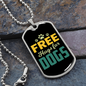Free Hugs Necklace Stainless Steel or 18k Gold Dog Tag 24" Chain-Express Your Love Gifts
