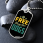 Free Hugs Necklace Stainless Steel or 18k Gold Dog Tag 24" Chain-Express Your Love Gifts