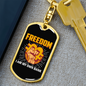 Freedom Crypto Keychain Stainless Steel or 18k Gold Dog Tag Keyring-Express Your Love Gifts