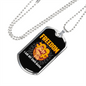 Freedom Crypto Necklace Stainless Steel or 18k Gold Dog Tag 24" Chain-Express Your Love Gifts