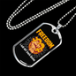 Freedom Crypto Necklace Stainless Steel or 18k Gold Dog Tag 24" Chain-Express Your Love Gifts