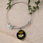 French Buldog Mom Bracelet Stainless Steel or 18k Gold Circle Bangle-Express Your Love Gifts