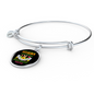 French Buldog Mom Bracelet Stainless Steel or 18k Gold Circle Bangle-Express Your Love Gifts