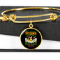 French Buldog Mom Bracelet Stainless Steel or 18k Gold Circle Bangle-Express Your Love Gifts