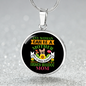 French Buldog Mom Circle Necklace Stainless Steel or 18k Gold 18-22"-Express Your Love Gifts