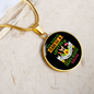 French Buldog Mom Circle Necklace Stainless Steel or 18k Gold 18-22"-Express Your Love Gifts