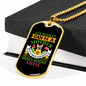 French Buldog Mom Necklace Stainless Steel or 18k Gold Dog Tag 24" Chain-Express Your Love Gifts