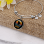 French Bulldog Mom Bracelet Stainless Steel or 18k Gold Circle Bangle-Express Your Love Gifts
