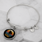 French Bulldog Mom Bracelet Stainless Steel or 18k Gold Circle Bangle-Express Your Love Gifts