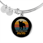 French Bulldog Mom Bracelet Stainless Steel or 18k Gold Circle Bangle-Express Your Love Gifts
