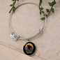 French Bulldog Mom Bracelet Stainless Steel or 18k Gold Circle Bangle-Express Your Love Gifts