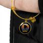 French Bulldog Mom Bracelet Stainless Steel or 18k Gold Circle Bangle-Express Your Love Gifts
