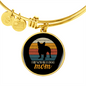French Bulldog Mom Bracelet Stainless Steel or 18k Gold Circle Bangle-Express Your Love Gifts