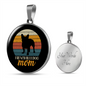 French Bulldog Mom Circle Necklace Stainless Steel or 18k Gold 18-22"-Express Your Love Gifts