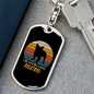 French Bulldog Mom Keychain Stainless Steel or 18k Gold Dog Tag Keyring-Express Your Love Gifts
