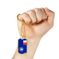 French Guiana And Antartic Flag Necklace Stainless Steel or 18k Gold Dog Tag 24" Chain-Express Your Love Gifts