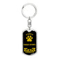 French Spaniel Keychain Stainless Steel or 18k Gold-Express Your Love Gifts