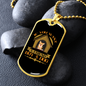 Friend Dog Necklace Stainless Steel or 18k Gold Dog Tag 24" Chain-Express Your Love Gifts