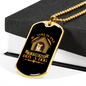Friend Dog Necklace Stainless Steel or 18k Gold Dog Tag 24" Chain-Express Your Love Gifts